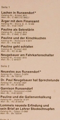 Lommel,Ludwig Manfred: Das Neueste aus Runrendorf, Foc, Odeon(C 148-28 977/78), D,  - 2LP - Y5883 - 9,00 Euro
