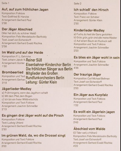 Süss,Reiner: Im Wald und auf der Heide, m /vg+, Amiga (8 45 119), DDR, 1976 Typ: LP Best.-Nr.: Y5896 Preis: 5,00 Euro
