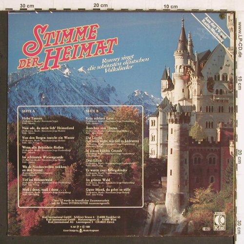 Ronny: Stimme der Heimat, K-tel, Stol(TG 1333), D, 1981 - LP - Y5900 - 5,00 Euro