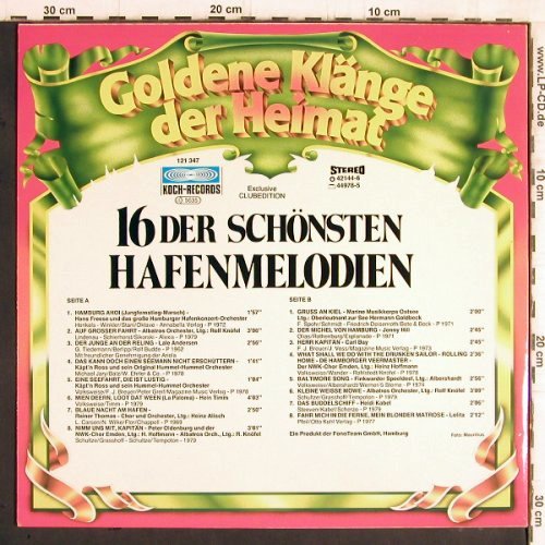 V.A.16 der schönsten Hafenmelodien: Goldene Klänge der Heimat, Koch(42144-6), A,Club Ed,  - LP - Y5933 - 5,00 Euro