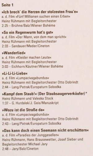 Rühmann,Heinz: Der Mann, von dem man spricht !, Odeon(32 505), D,  - LP - Y6006 - 7,50 Euro