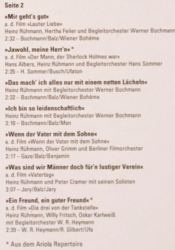 Rühmann,Heinz: Der Mann, von dem man spricht !, Odeon(32 505), D,  - LP - Y6006 - 7,50 Euro