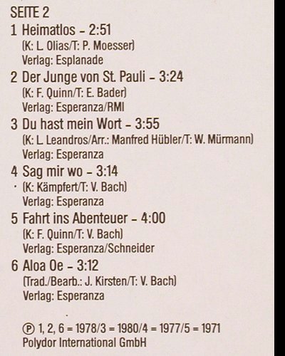Quinn,Freddy: Heimweh, Polydor (Edition)(2416 217), D, Ri,  - LP - Y6119 - 6,00 Euro