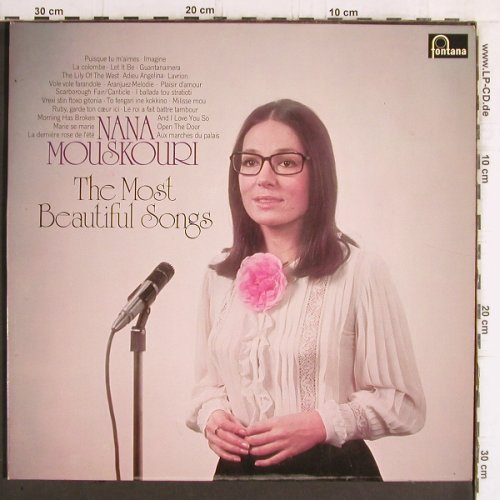 Mouskouri,Nana: The Most Beautiful Songs, Fontana(6620 102), D,  - 2LP - Y6150 - 7,50 Euro