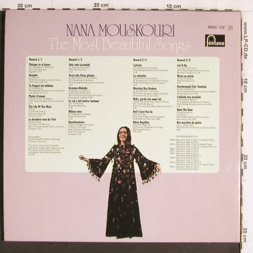 Mouskouri,Nana: The Most Beautiful Songs, Fontana(6620 102), D,  - 2LP - Y6150 - 7,50 Euro