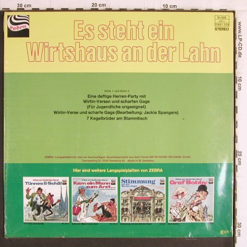 V.A.Es steht ein Wirtshaus a.d.Lahn: Eine deftige Herren-Party...., Zebra(91.526), D,FS-NEW,  - LP - Y6151 - 5,00 Euro