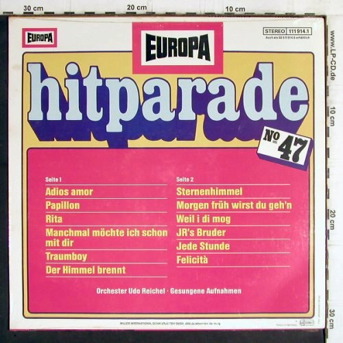 Reichel,Udo - Orchester: Hitparade No.47, gesungene Aufnahm., Europa(111 914.1), D, FS-New,  - LP - Y6223 - 5,00 Euro