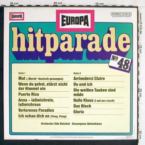 Reichel,Udo - Orchester: Hitparade No.48, gesungene Aufn., Europa(111 917.6), D, 1982 - LP - Y6226 - 3,00 Euro
