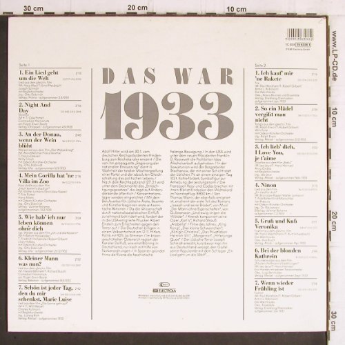 V.A.Schlagerparade: 1933-Otto Dobrindt...Weintraubs, Der goldene Trichter (15 6306 1), D Typ: LP Best.-Nr.: Y6238 Preis: 5,00 Euro