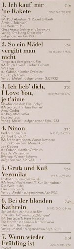 V.A.Schlagerparade: 1933-Otto Dobrindt...Weintraubs, Der goldene Trichter (15 6306 1), D Typ: LP Best.-Nr.: Y6238 Preis: 5,00 Euro