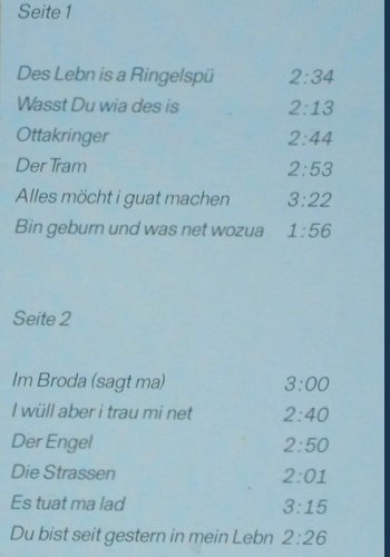 Stassler,Adi: Des Lebn is a Ringelspü, vg+/m-, Prom (PRM 80 366), A, 1974 Typ: LP Best.-Nr.: Y6441 Preis: 5,00 Euro