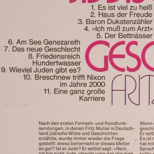 Muliar,Fritz: Jiddische Witze & Geschichten, Fontana(6434 110), D,  - LP - Y6446 - 6,00 Euro