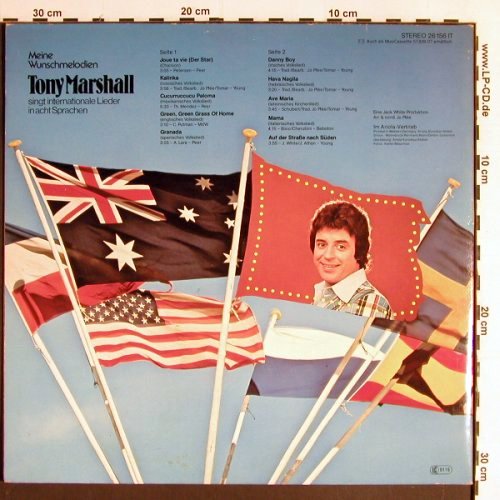 Marshall,Tony: Meine Wunschmelodien, singt intern., Ariola(26 156 IT), D, Foc, 1978 - LP - Y6498 - 6,00 Euro