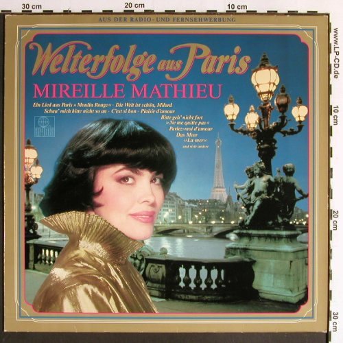 Mathieu,Mireille: Welterfolge aus Paris, Ariola(207 107-502), D, 1985 - LP - Y6509 - 6,00 Euro