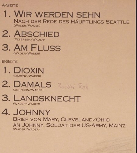 Wader,Hannes: Glut am Horizont, stoc, Pläne (88 409 M), D, 1985 Typ: LP Best.-Nr.: Y6547 Preis: 5,00 Euro