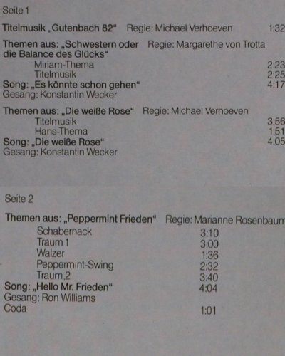 Wecker,Konstantin: Filmmusiken, Polydor (810 771-1), D, 1983 Typ: LP Best.-Nr.: Y6567 Preis: 5,00 Euro