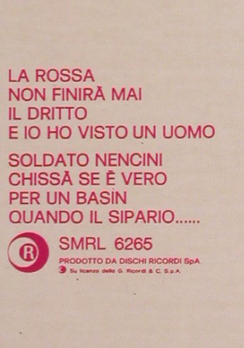 Milva: La Rossa, Dischi Ricordi(SMRL 6265), I, 1980 - LP - Y6619 - 7,50 Euro