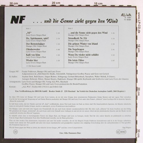 NF: ...und die Sone zieht gegen d. Wind, ALL-Wa(6 901), D, 1984 - LP - Y6627 - 7,50 Euro