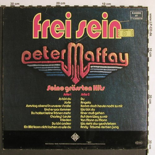 Maffay,Peter: Frei Sein, Telefunken(6.24505 AT), D,  - LP - Y6650 - 5,00 Euro