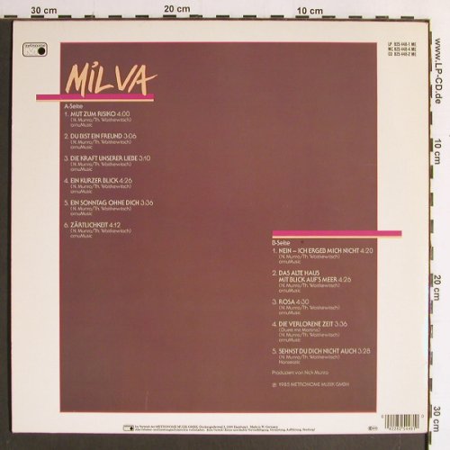 Milva: Mut zum Risiko,Poster,Pressemappe, Metronome(825 448-1 ME), D, 1985 - LP - Y6657 - 7,50 Euro
