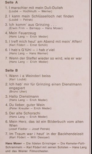 Moser,Hans: Unvergesslich, Elite Special(SOLP-30 036), CH, Ri,  - LP - Y6692 - 7,50 Euro
