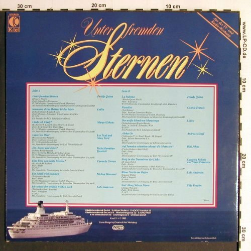 V.A.Unter fremden Sternen: Goldene Schlager voll Sehnsucht..., K-tel (TG 1545), D, 1985 Typ: LP Best.-Nr.: Y6732 Preis: 6,00 Euro