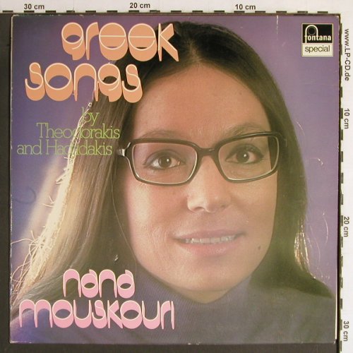 Mouskouri,Nana: Greek Songs(Theodorakis,Hadjidakis), Fontana special(6444 100), NL, 1963 - LP - Y6840 - 7,50 Euro