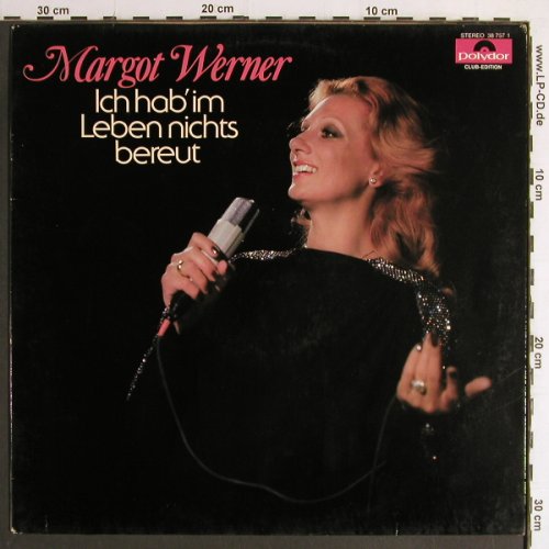 Werner,Margot: Ich hab' im Leben nichts bereut, Polydor,Club Edition (38 757), D, 1978 Typ: LP Best.-Nr.: Y6860 Preis: 5,00 Euro
