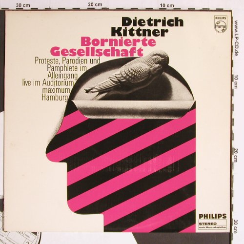 Kittner,Dietrich: Bornierte Gesellschaft,Musterplatte, Fontana/Philips (885 438 TY), ,(wie neu), 1968 Typ: LP Best.-Nr.: Y6919 Preis: 12,50 Euro