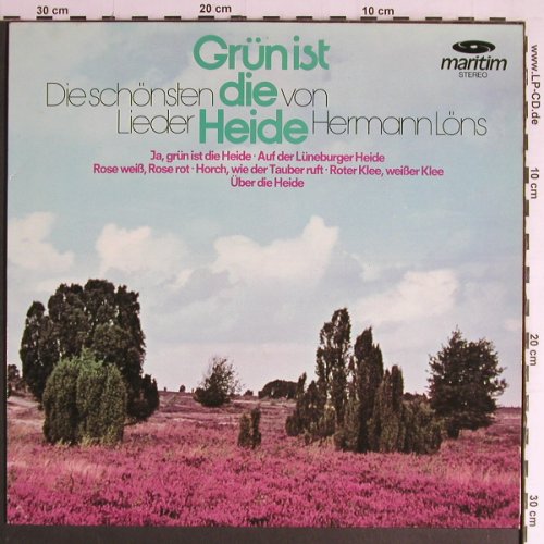 V.A.Grün ist die Heide: Die schön.Lieder v. Hermann Lns, Maritim(47243 FU), D,  - LP - Y6956 - 5,00 Euro