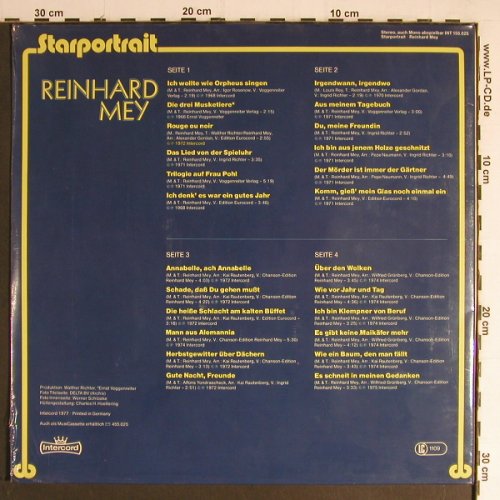 Mey,Reinhard: Starportrait, Foc, FS-New sealed, Intercord(INT 155.025), D, 1977 - 2LP - Y6992 - 12,50 Euro
