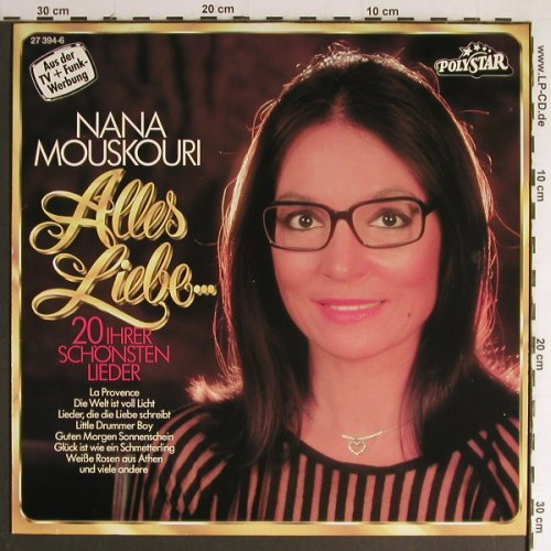 Mouskouri,Nana: Alles Liebe...20 Ihrer Schön.Lieder, Polystar(27 394-6), D, Club Ed,  - LP - Y7008 - 5,00 Euro