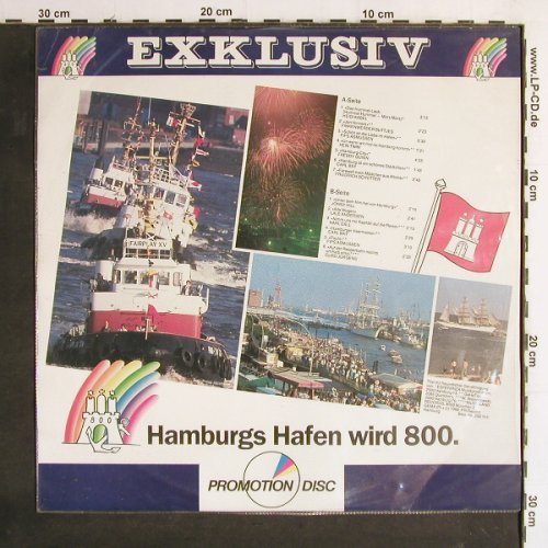 V.A.Hamburgs Hafen wird 800.(1989): Heidi Kabel...Kurt Jürgens,vg+/vg+, PR-Record(200.111), D,pic disc, 1988 - PLP - Y7078 - 4,00 Euro