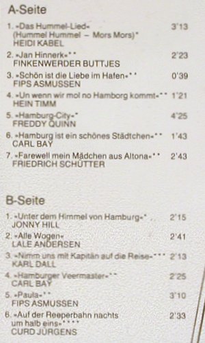 V.A.Hamburgs Hafen wird 800.(1989): Heidi Kabel...Kurt Jürgens,vg+/vg+, PR-Record(200.111), D,pic disc, 1988 - PLP - Y7078 - 4,00 Euro