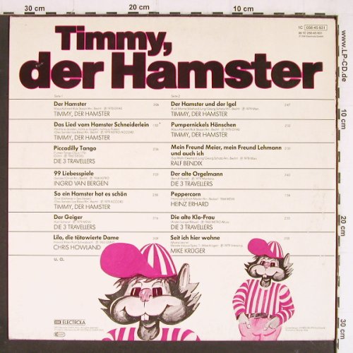 V.A.Timmy,der Hamster: uns s.Party-Freunde-M.Krüger,H.Erha, Odeon (056-45631), D, m-/vg+ Typ: LP Best.-Nr.: Y7201 Preis: 5,00 Euro