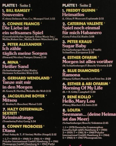 V.A.Souvenirs, Souvenirs: Bill Ramsey,C.Francis,Alexander.., Polystar (46 762 1), D, Club Ed Typ: 2LP Best.-Nr.: Y7216 Preis: 6,00 Euro