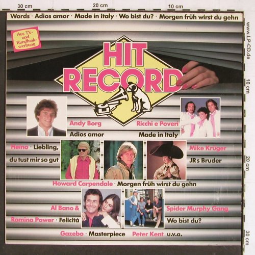 V.A.Hit Record: Andy Borg... Gazebo, EMI(086-78 210), D, 1982 - LP - Y7220 - 4,00 Euro