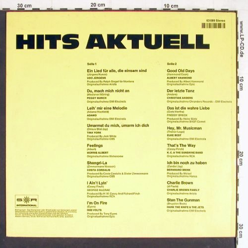 V.A.Hits Aktuell: Udo Jürgen..Hank the Knife&t.Jets, S*R(63 089), D, 1975 - LP - Y7233 - 4,00 Euro
