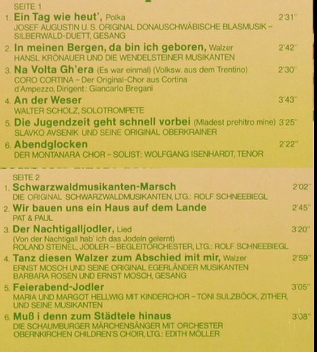 V.A.Goldene Klänge der Heimat: Josef Augustin...Schaumb.Mrchens., Telefunken(6.22208 AF), D, Foc, 1975 - LP - Y7241 - 4,00 Euro