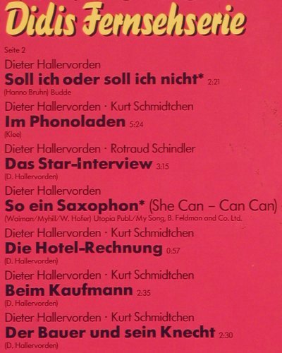 Hallervorden,Dieter: Nonsens nach Noten, m /vg+, Philips (6305 426), D, 1980 Typ: LP Best.-Nr.: Y7261 Preis: 6,00 Euro