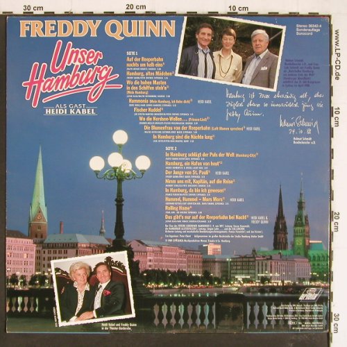 Quinn,Freddy: Unser Hamburg, mit Heidi Kabel, Ariola(36342-4), D, 1989 - LP - Y7393 - 9,00 Euro