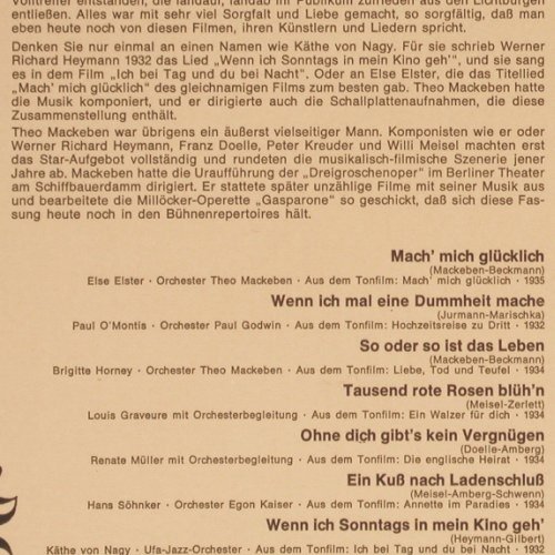V.A.Sterne Ihrer Zeit: Lieblinge des Tonfilms 1932-37,Mono, Polydor (49 107), D, Folge 2, 1966 Typ: LP Best.-Nr.: Y7427 Preis: 7,50 Euro