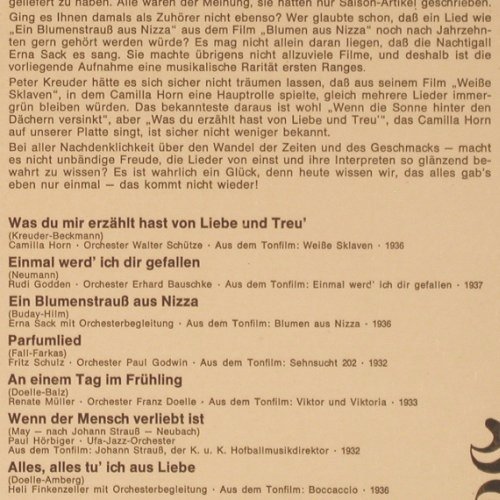 V.A.Sterne Ihrer Zeit: Lieblinge des Tonfilms 1932-37,Mono, Polydor (49 107), D, Folge 2, 1966 Typ: LP Best.-Nr.: Y7427 Preis: 7,50 Euro