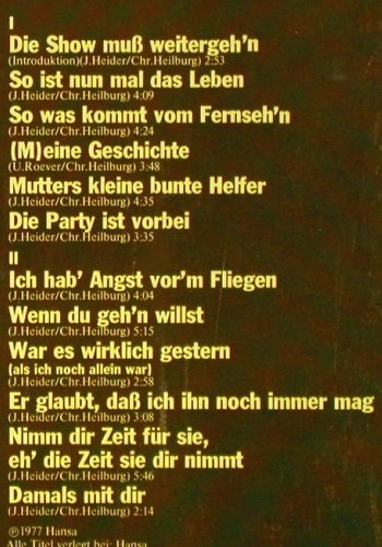 Rosenberg,Marianne: War es wirklich gestern ?, Philips(6305 339), D, 1977 - LP - Y7446 - 7,50 Euro