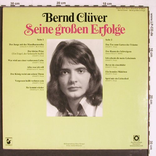 Clüver,Bernd: Seine Großen Erfolge, Club-Ed., Hansa(27 035-5), D, 1976 - LP - Y7449 - 5,00 Euro