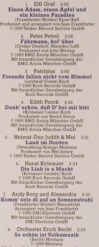 V.A.Grand Prix der Volksmusik: Das Album zur gleichn.TV-Sendung, Teldec(9031-71383-1), D, 1990 - LP - Y7586 - 4,00 Euro