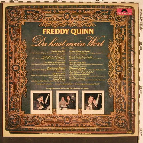 Quinn,Freddy: Du hast mein Wort, Polydor(2372 011), D, 1980 - LP - Y758 - 6,00 Euro