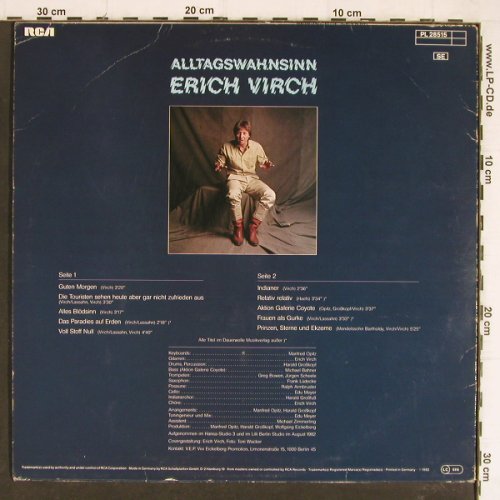 Virch,Erich: Alltagswahnsinn, Facts, vg+/vg+, RCA (PL 28515), D, 1982 Typ: LP Best.-Nr.: Y7623 Preis: 4,00 Euro
