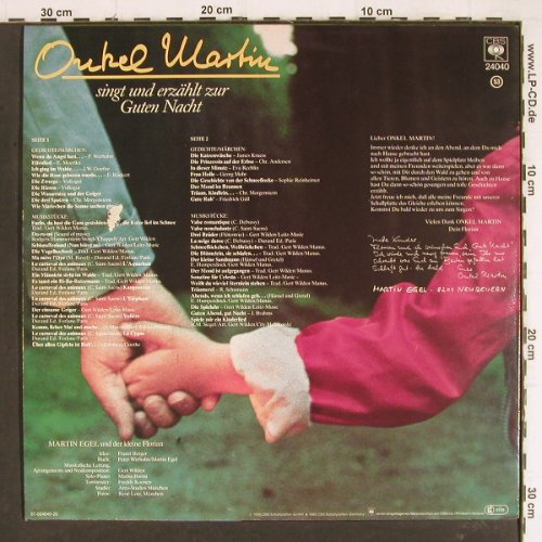 Onkel Martin: singt u.erzählt zur Guten Nacht, CBS(CBS 24 040), NL, m-/vg+, 1985 - LP - Y7707 - 5,00 Euro