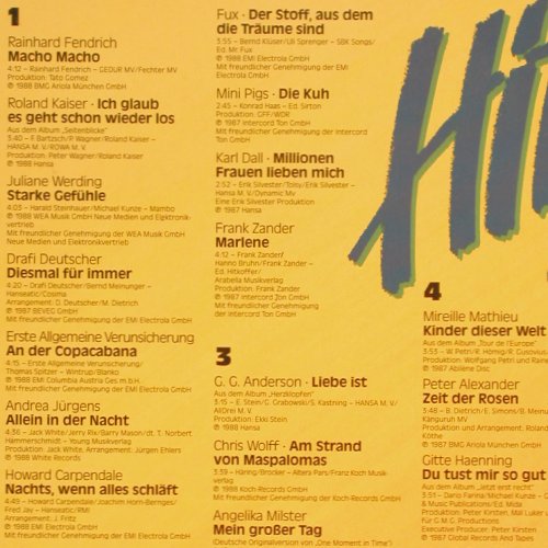 V.A.Hits'88: Das deutsche Doppelalbum,Foc, Ariola(303 412), D, 1988 - 2LP - Y7709 - 5,00 Euro
